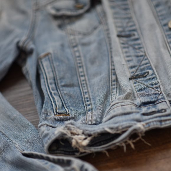 Distressed Jean Jacket - Picture 3 of 4